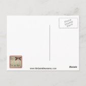 ピポップ・アートのンクグリーンと黒 ポストカード (裏面)