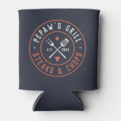 ピポーのグリルパーソナライズされた年が成立 缶クーラー (正面)