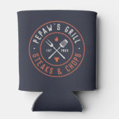 ピポーのグリルパーソナライズされた年が成立 缶クーラー (裏面)