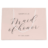 ピミニマルッモダンクカスタムメイド・オブ・オーナー（花嫁付き添い人） ラージペーパーバッグ (正面)