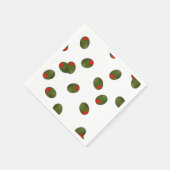 ピメントオリーブ紙ナプキンス スタンダードカクテルナプキン (角)