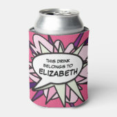 ピモダンッおもしろいクパーソナライズされたスピーチ 缶クーラー (缶正面)