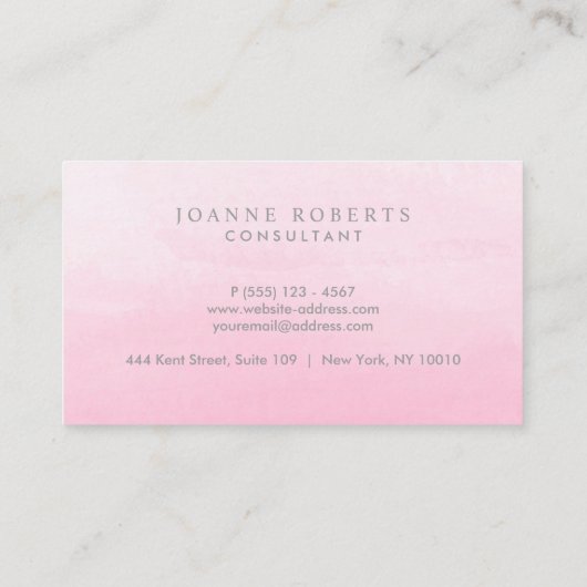 ピモダンッかわいらしクグラデーション美しい又はプロフェッショナル 名刺 (裏面)