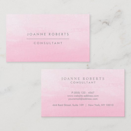 ピモダンッかわいらしクグラデーション美しい又はプロフェッショナル 名刺 (正面/裏面)