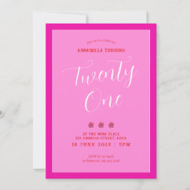 ピモダンッはっきりしたク21歳 招待状
