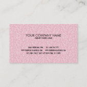 ピモダンッエレガントクグリッターと金ゴールドストライプ 名刺 (裏面)