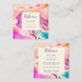 ピモダンッエレガントクスワールプロフェッショナル スクエア名刺 (正面/裏面)