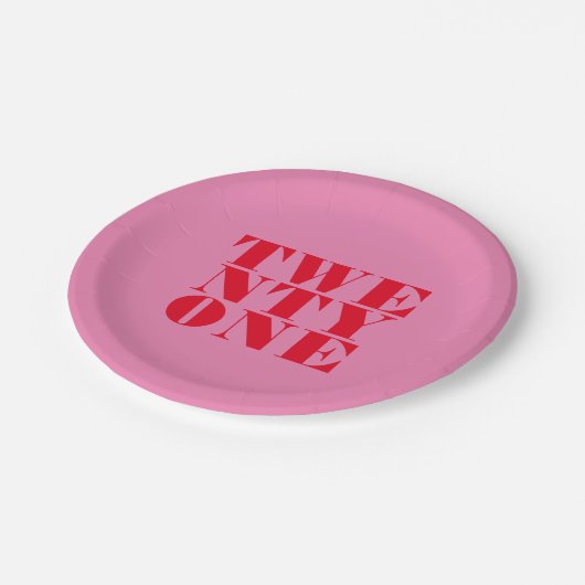 ピモダンッエレガントクレッドはっきりした21歳 ペーパープレート (アングル)