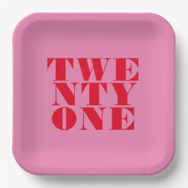 ピモダンッエレガントクレッドはっきりした21歳 ペーパープレート