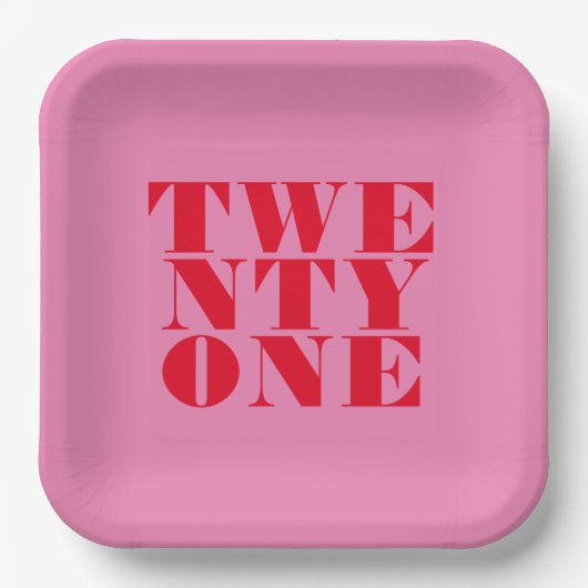 ピモダンッエレガントクレッドはっきりした21歳 ペーパープレート (正面)