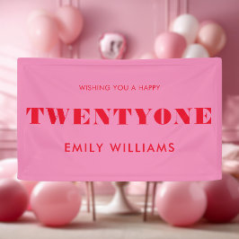 ピモダンッエレガントクレッドはっきりした21歳 横断幕