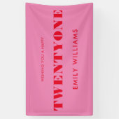 ピモダンッエレガントクレッドはっきりした21歳 横断幕 (縦)