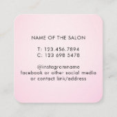 ピモダンッエレガントク美しいサロン 予約カード (裏面)