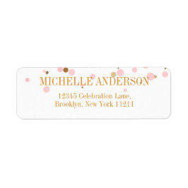 ピモダンッエレガントク金ゴールドグリッター紙吹雪 ラベル