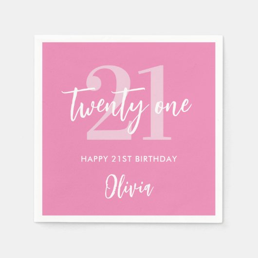 ピモダンッエレガントク21歳 スタンダードカクテルナプキン (正面)