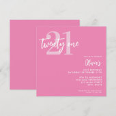 ピモダンッエレガントク21歳 招待状 (正面/裏面)