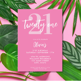 ピモダンッエレガントク21歳 招待状