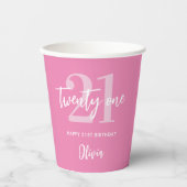 ピモダンッエレガントク21歳 紙コップ (正面)