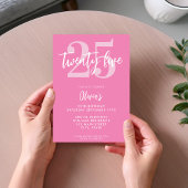 ピモダンッエレガントク25誕生日 招待状