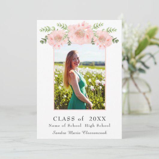 ピモダンッエレガントク・ポピー・フローラの卒業 案内状 (スタンド正面)