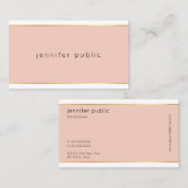 ピモダンッエレガントク・金ゴールドプロフェッショナルかわいらし 名刺 (正面/裏面)