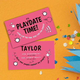 ピモダンッガーリークプレイ日おもしろいドードルスクール終了 名刺