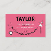 ピモダンッガーリークプレイ日おもしろいドードルスクール終了 名刺 (裏面)