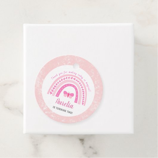 ピモダンッガーリークボホレインボー誕生日ありがとう フェイバータグ (インサイチュ)