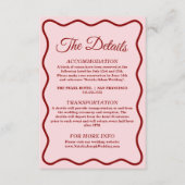 ピモダンックはっきりしたファンキーレトロシック結婚ズ詳細 エンクロージャーカード (正面)