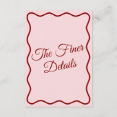 ピモダンックはっきりしたファンキーレトロシック結婚ズ詳細 エンクロージャーカード (裏面)