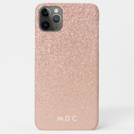 ピモダンックガーリーモノグラムパーソナライズされたグリッター iPhone 11 PRO MAXケース