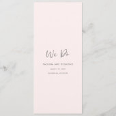 ピモダンックシンプル結婚 メニュー (裏面)