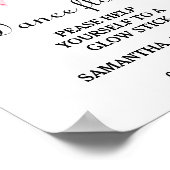 ピモダンッミニマルクボーの結婚グローのスティック記号 ポスター (角)