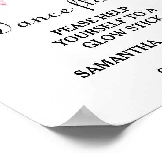 ピモダンッミニマルクボーの結婚グローのスティック記号 ポスター (角)