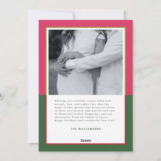 ピモダンッ名門私立校風のクと緑メリーと明るい写真 シーズンカード (裏面)