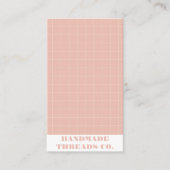 ピモダンッ市松模様にク型QRコード 名刺 (正面)