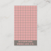 ピモダンッ市松模様にク型QRコード 名刺 (正面)