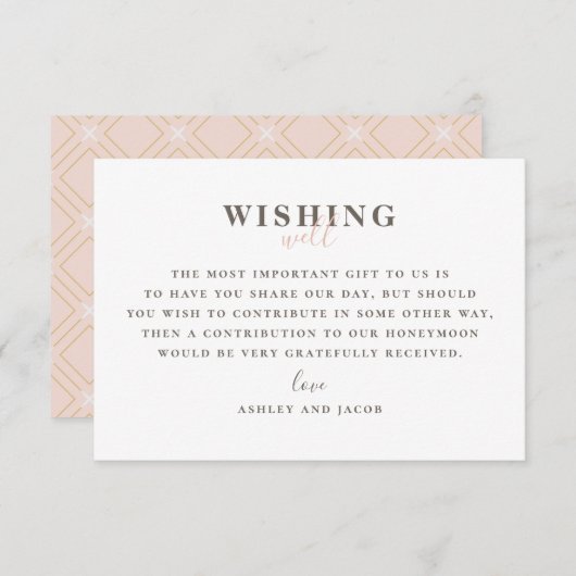 ピモダンッ結婚クの願いが順調だタイポグラフィ エンクロージャーカード (正面/裏面)