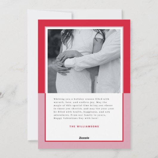 ピモダンッ縁どク&レッド・ヴァレンティLove写真 シーズンカード (裏面)