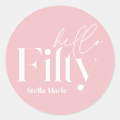 ピモダンミニマルッガーリークシンプルク50歳 ラウンドシール (正面)