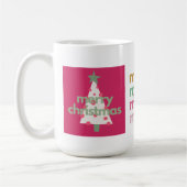 ピモダンメリーお洒落ンクのクリスマスマグ コーヒーマグカップ (左)