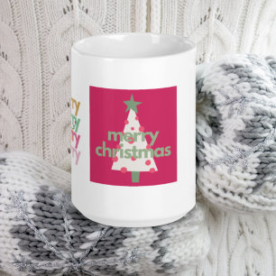 ピモダンメリーお洒落ンクのクリスマスマグ コーヒーマグカップ