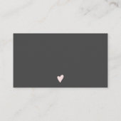 ピモダンンクの水色のブラシストロークの感謝してい順序 名刺 (裏面)