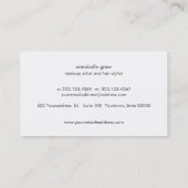 ピモダンンクフェイクバラ金ゴールドシークイン美しいサロン 名刺 (裏面)