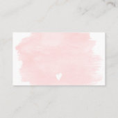 ピモダンンク水色金ゴールド箔の注文は感謝していあなた 名刺 (裏面)