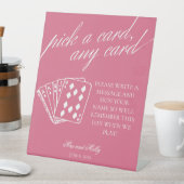 ピモダンンク結婚のトランプ台座標識 台座サイン (インサイチュ)