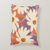 ピモダンンク芸術的デイジー自然ホームデコール アクセントクッション (裏面(縦))