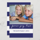 ピモダンース、ジョイ、ラブホリデーの写真カード |青 シーズンカード (正面/裏面)