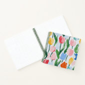 ピュアおよびおもしろいチューリップ四角形ノートブック ノートブック (内部)
