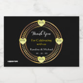 ピュアエレガンスウェディングパーティーイベントミニ リキュールボトルラベル (シングルラベル)